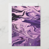 幾何エレガントミニマル銀河系アートシック結婚ズ 招待状 (裏面)