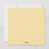 幾何エレガントモダンイースター卵ピーチイエロー シーズンカード (裏面)