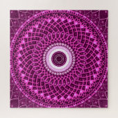 幾何エレガントモダンスタイリッシュスピリチュアルフローラ ジグソーパズル (横)