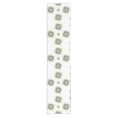 幾何エレガントモダン星バースト ショートテーブルランナー (正面)