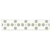 幾何エレガントモダン星バースト ショートテーブルランナー (横)