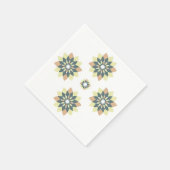 幾何エレガントモダン星バースト スタンダードカクテルナプキン (角)