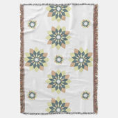 幾何エレガントモダン星バースト スローブランケット (正面縦)