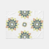 幾何エレガントモダン星バースト フリースブランケット (正面(横))