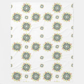 幾何エレガントモダン星バースト フリースブランケット (正面)