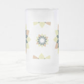 幾何エレガントモダン星バースト フロストグラスビールジョッキ (中央)