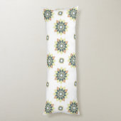 幾何エレガントモダン星バースト ボディピロー (裏面 (縦))