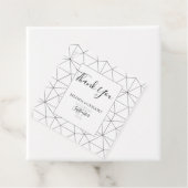 幾何エレガント図形の結婚贈り物メッセージカード フェイバータグ (インサイチュ)