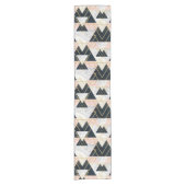 幾何エレガント紙吹雪黄金デザイン ショートテーブルランナー (正面)