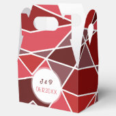 幾何エレガント結婚の フェイバーボックス (オープン)