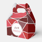 幾何エレガント結婚の フェイバーボックス (正面サイド)