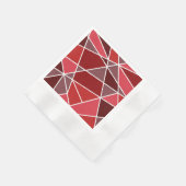 幾何エレガント結婚の 縁ありカクテルナプキン (角)