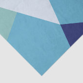 幾何エレガント色のネイビーブルーとシーグリーンパステル 薄葉紙 (詳細)