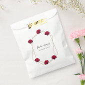 幾何エレガント色レッドロ結婚ーズ フェイバーバッグ (封をした状態)