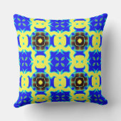 幾何エレガント色数々の織物デザイン クッション (裏面)