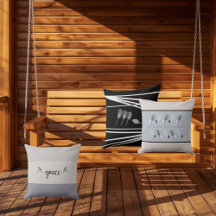 幾何エレガント花柄装飾用クッション