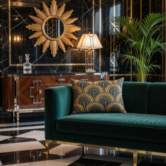 幾何エレガント アクセントクッション