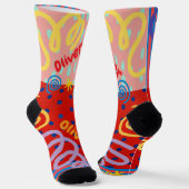 幾何カスタム色メンズ ソックス (傾斜あり)