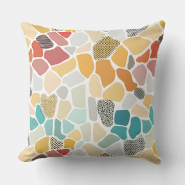 幾何カラフルの クッション