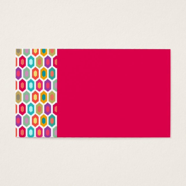 幾何カラフルイカット (正面)