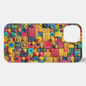 幾何カラフルカオス_電話ケース iPhoneケース (裏面横)