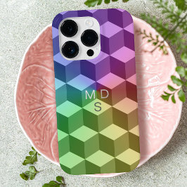 幾何カラフルキューブMonogram iPhoneケース Case-Mate iPhone 14 Proケース