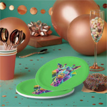 幾何カラフルキリン頭