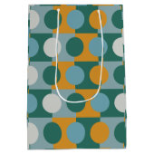 幾何カラフルコンテンポラリー的 ミディアムペーパーバッグ (裏面)