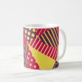 幾何カラフルデザイン抽象芸術 コーヒーマグカップ (正面右)