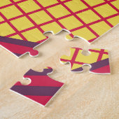 幾何カラフルデザイン抽象芸術 ジグソーパズル (側面)