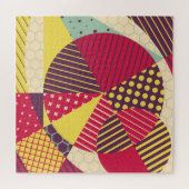幾何カラフルデザイン抽象芸術 ジグソーパズル (横)