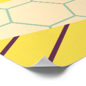 幾何カラフルデザイン抽象芸術 ポスター (角)