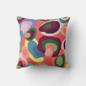 幾何カラフルデザイン クッション (裏面)