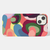 幾何カラフルデザイン iPhoneケース (裏面横)