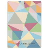 幾何カラフルパタモダンーン クリップボード (裏面)