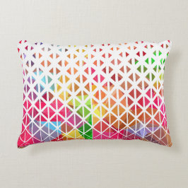 幾何カラフルパターンの アクセントクッション