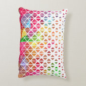 幾何カラフルパターンの アクセントクッション (裏面(縦))