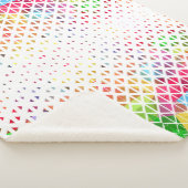 幾何カラフルパターンの シェルパブランケット (3/4)