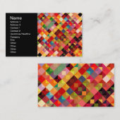 幾何カラフルパターンファインアート 名刺 (正面/裏面)