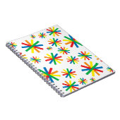 幾何カラフルパターン幾何学図形 ノートブック (右側)