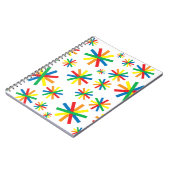 幾何カラフルパターン幾何学図形 ノートブック (左側)