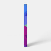 幾何カラフルパターン抽象デザイン SAMSUNG GALAXYケース (左側面)