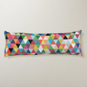 幾何カラフルパターン（の模様が）ある抱き枕 ボディピロー (裏面)