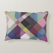 幾何カラフルパターン アクセントクッション (裏面)