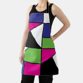 幾何カラフルパターン エプロン (インサイチュ)