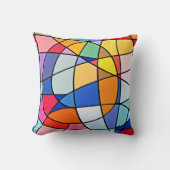 幾何カラフルパターン クッション (正面)