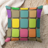 幾何カラフルパターン クッション (ブランケット)