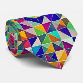 幾何カラフルパターン ネクタイ (ロール)