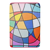 幾何カラフルパターン バスマット (正面縦)
