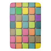 幾何カラフルパターン バスマット (正面縦)